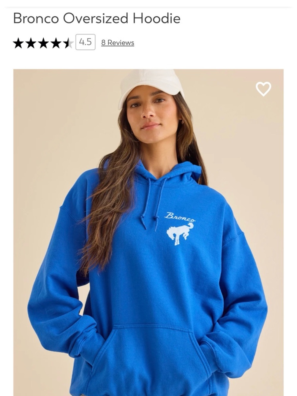 Altar'd State Blue Bronco Hoodie NWT